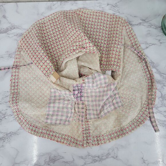 Great Depression Flour Feed Sack Sun Bonnnet Patchwork Vintage Antique Prarie main image 6